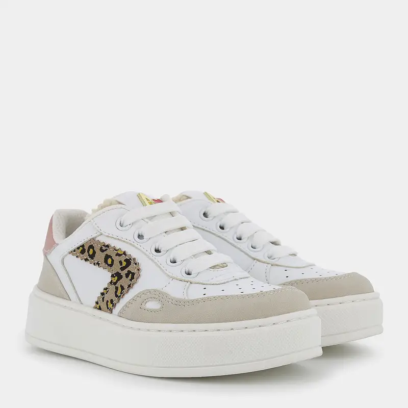 Sneakers Asso da Bambina, bianco miniatura 2