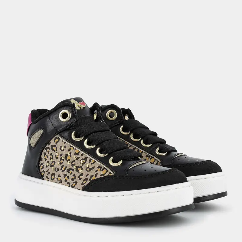 Sneakers Asso da Bambina, nero miniatura 2