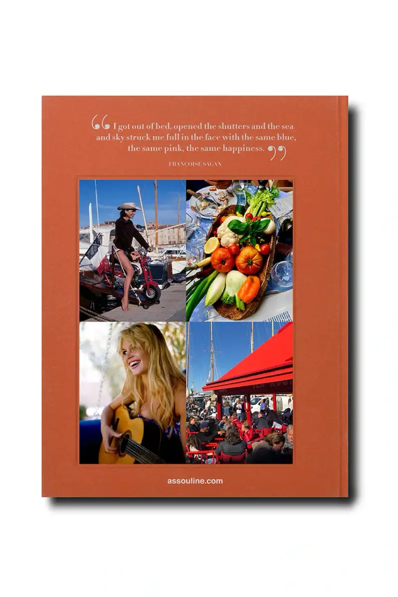 libro St. Tropez Soleil by Simon Liberati, English colore blu miniatura 3