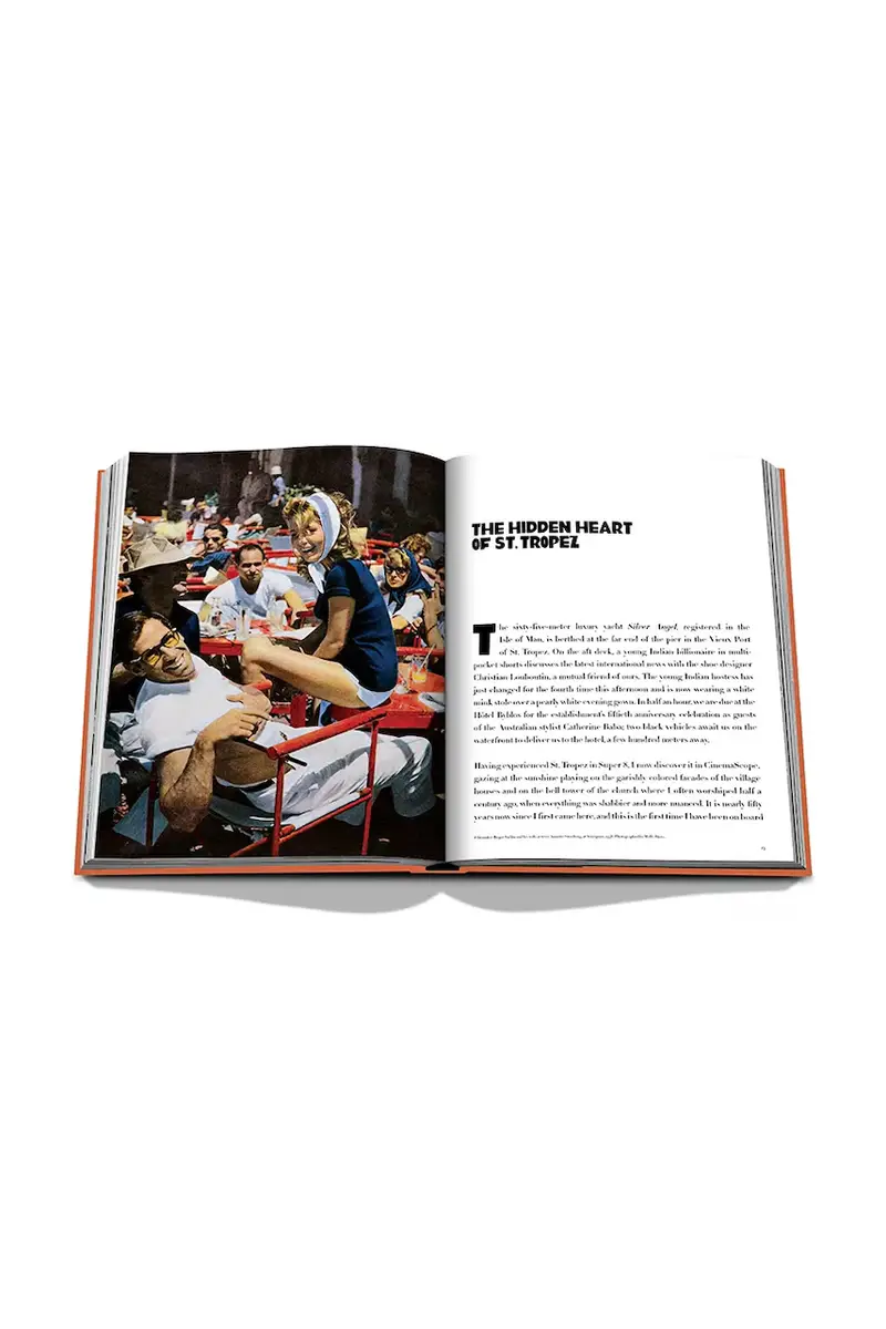 libro St. Tropez Soleil by Simon Liberati, English colore blu miniatura 4