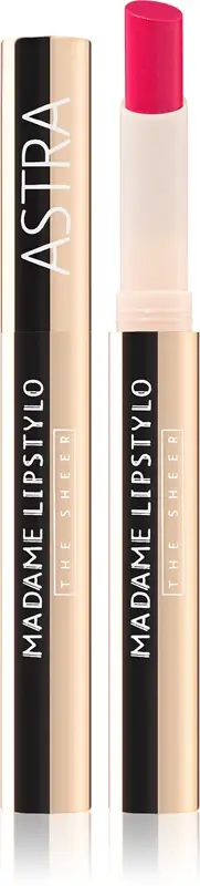 Astra Make-up Madame Lipstylo The Sheer rossetto lucido per labbra voluminose colore 04 Mènage à Trois 2 g