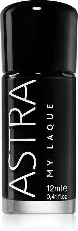 Astra Make-up My Laque 5 Free smalto per unghie lunga tenuta colore 45 Super Black 12 ml