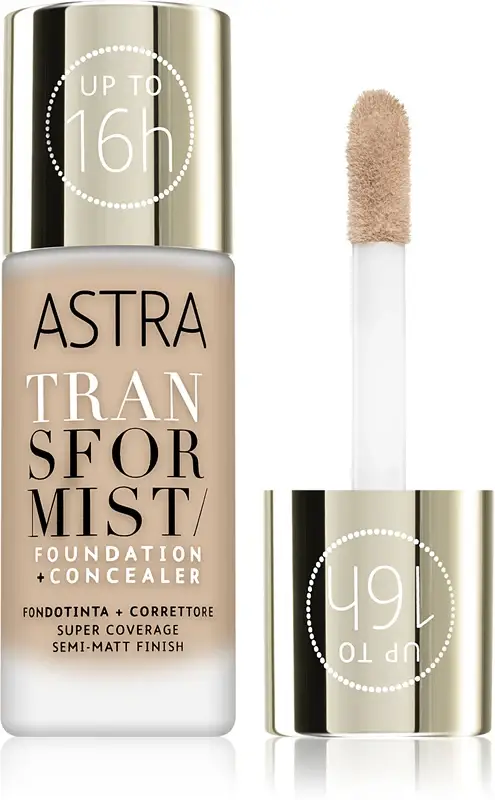 Astra Make-up Transformist fondotinta lunga tenuta colore 02W Dune 18 ml