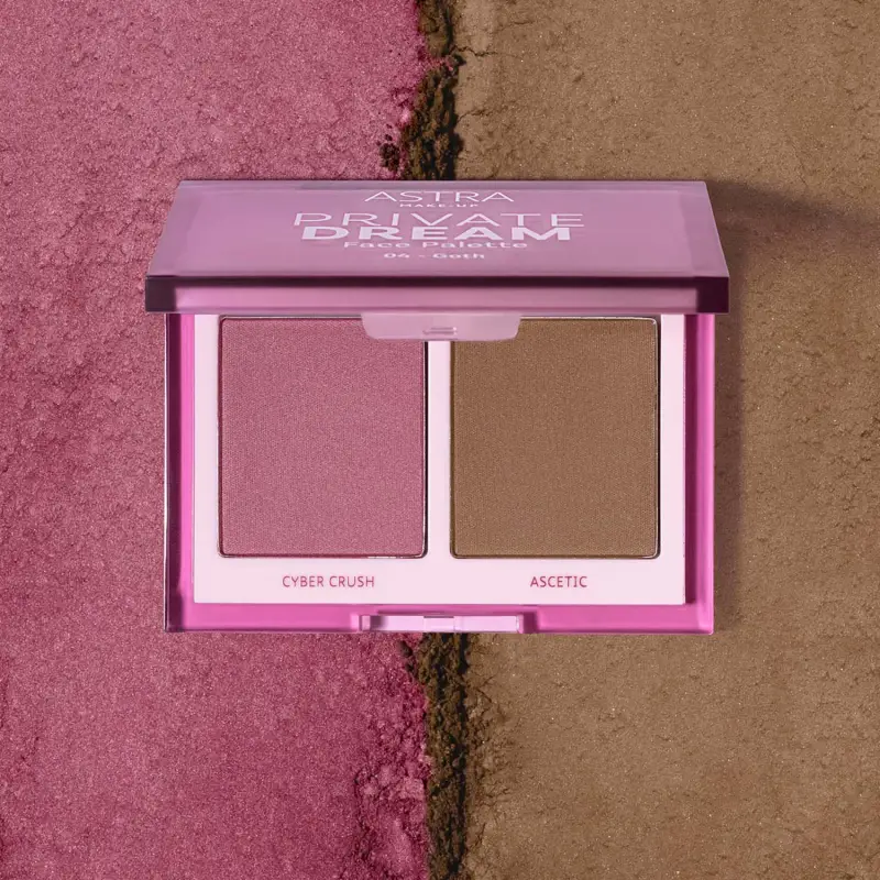 Viso PRIVATE DREAM face palette 04 GOTH - Terra viso, Palette viso, Blush, Contouring viso miniatura 4