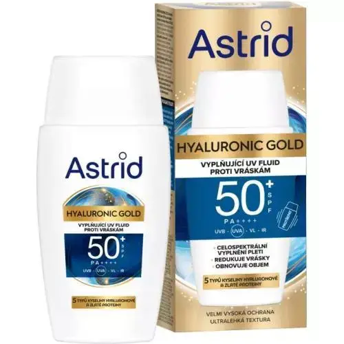 Fluido viso quotidiano riempitivo SPF 50 Hyaluronic Gold 50 ml
