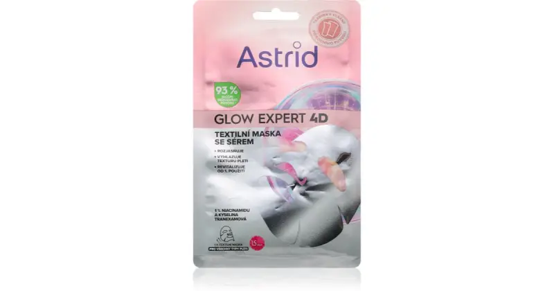 Glow Expert maschera in tessuto per una pelle luminosa e liscia