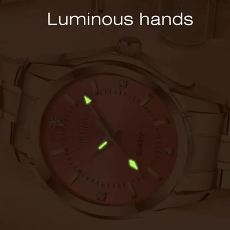 aswan watch Orologio Analogico al Quarzo da Donna, con Cinturino in Acciaio Inossidabile, Quadrante Decorato con miniatura 3