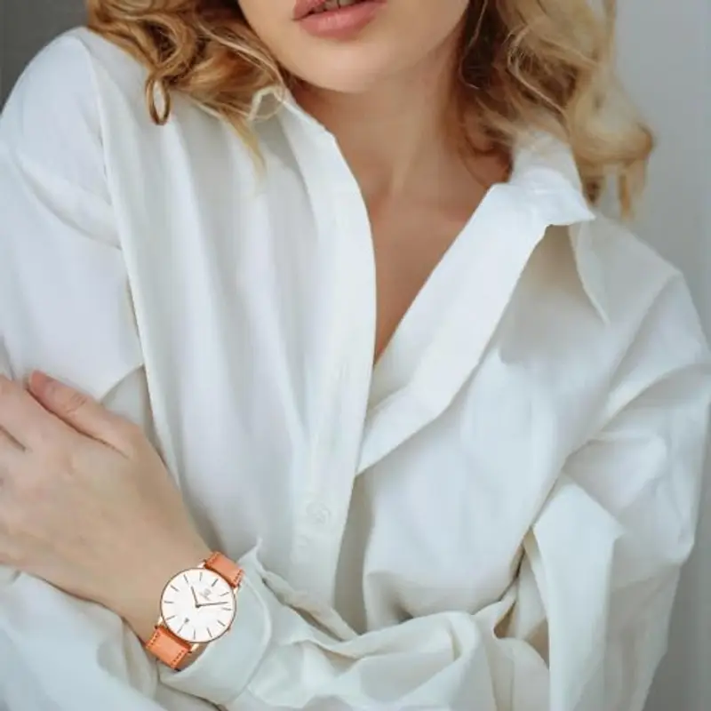 aswan watch Orologio Analogico al Quarzo per Donna con Cinturino in Pelle, Orologio Classico ed Elegante per Donna con miniatura 2