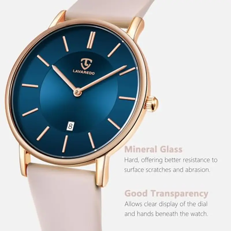 aswan watch Orologio Analogico al Quarzo per Donna con Cinturino in Silicone, Orologio Classico ed Elegante per Donna miniatura 3