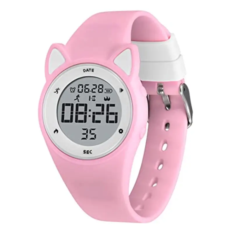 aswan watch Orologio Digitale Bambina Bambino con Contapassi,Calorie e Distanza senza App,Sveglia, Cronometro, Data,