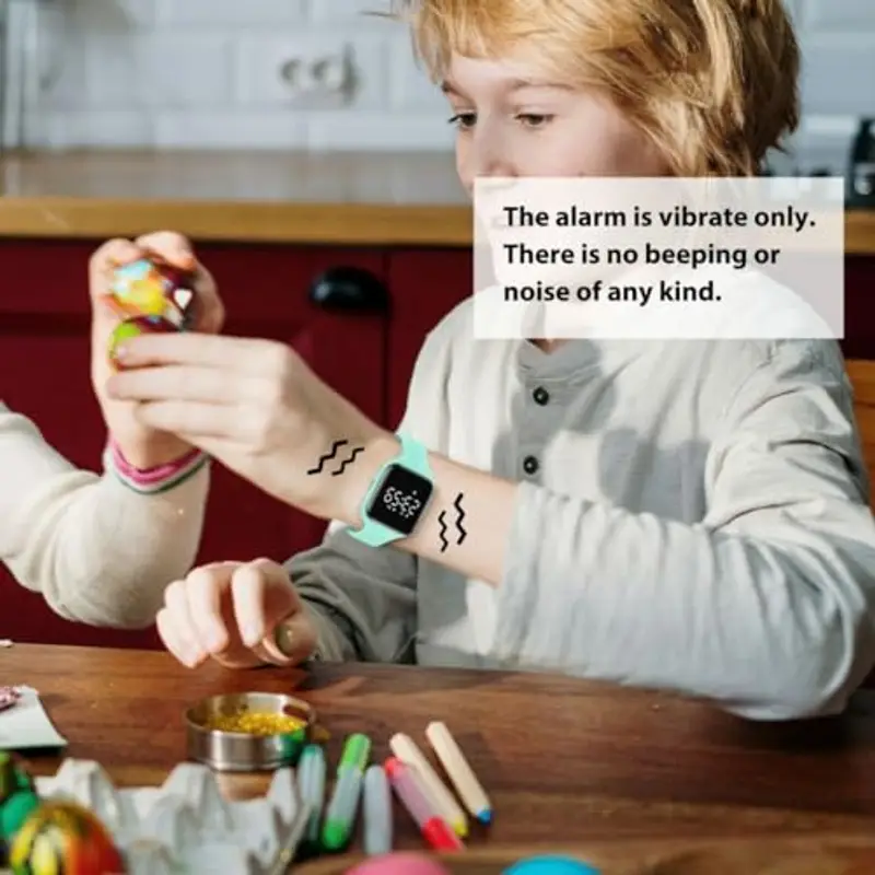 aswan watch Orologio Digitale Bambina Bambino con Contapassi, Calorie e Distanza senza App, Sveglia, Cronometro, Data, Luce-Orologio da polso Ragazza Ragazzo con Cinturino in Silicone miniatura 3