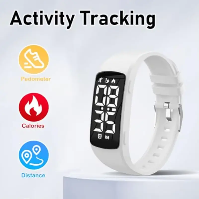 aswan watch Orologio Digitale Bambina Bambino con Cronometro, Contapassi, Distanza e Calorie Senza miniatura 2