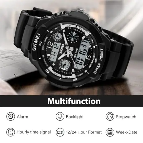 aswan watch Orologio Digitale per Bambini Bambino con Cronometro, Sveglia, Calendario, Luce LED-Orologio Sportivo per miniatura 2