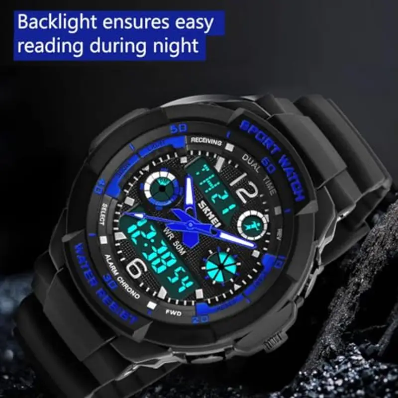 aswan watch Orologio Digitale per Bambini Bambino con Cronometro, Sveglia, Calendario, Luce LED-Orologio Sportivo per miniatura 3