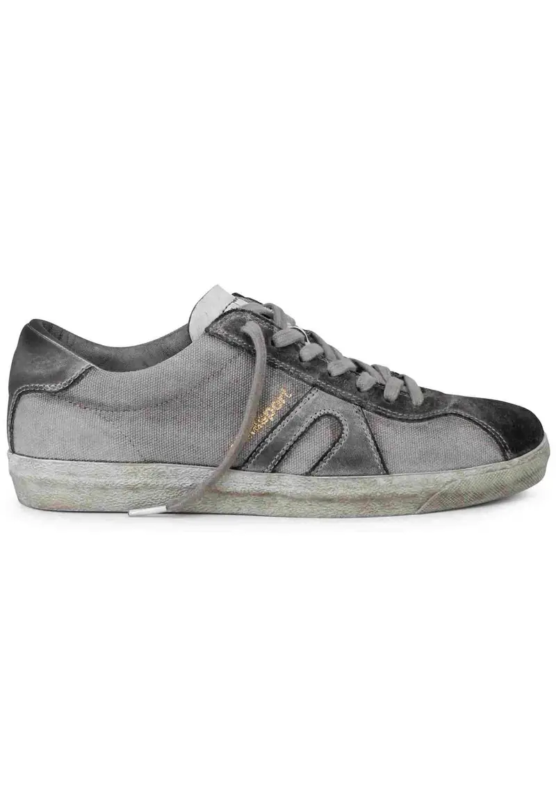 Sneakers uomo in canvas vintage grigio Uomo 10025 247
