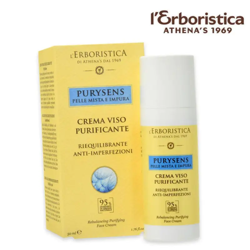 L'erboristica purysense crema viso riequilibrante 50 ml