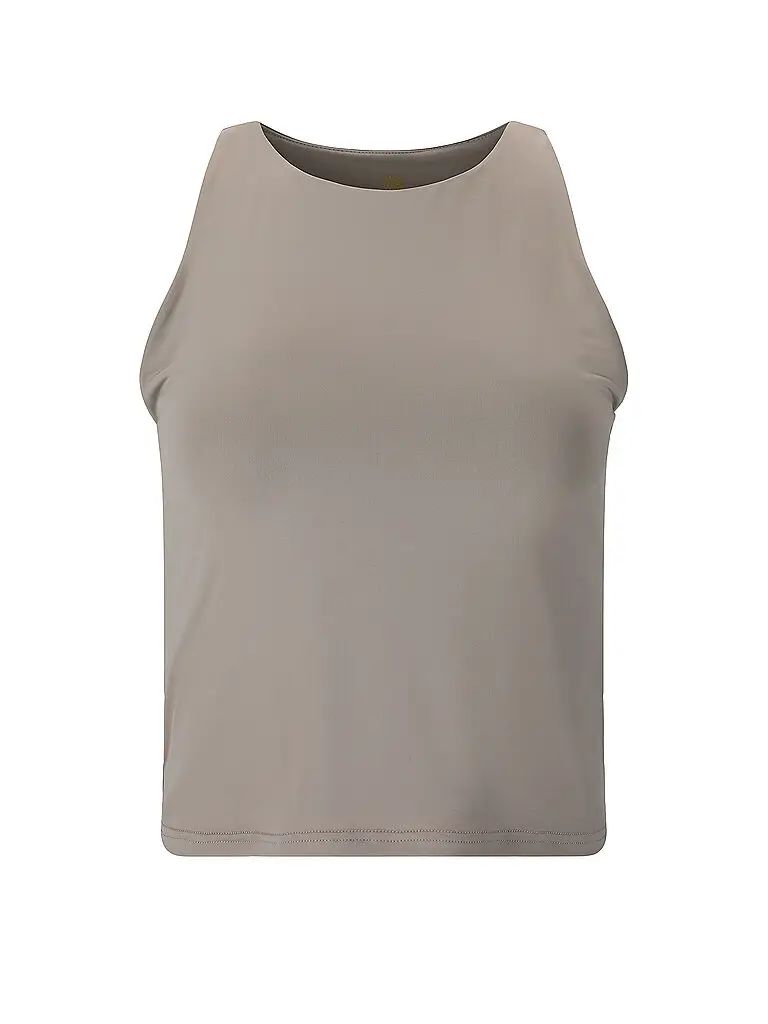 Canotta fitness cropped da donna Rihal grigio chiaro | 34