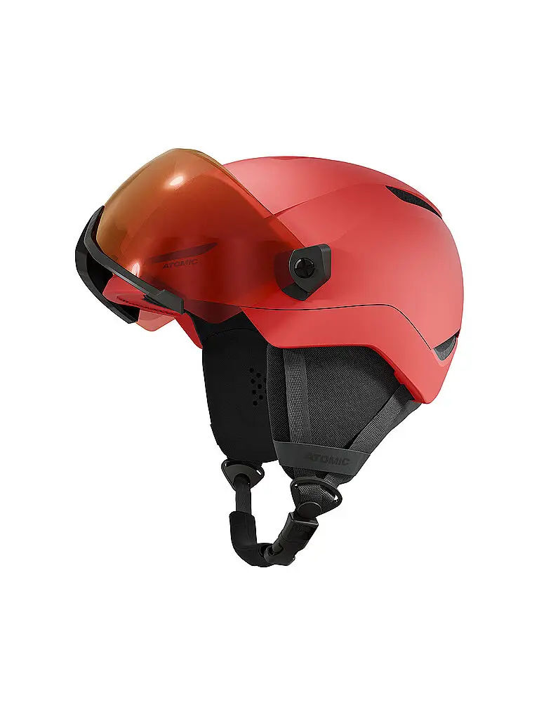 Casco da sci per bambini Revent Visor JR rosso | 48-52CM
