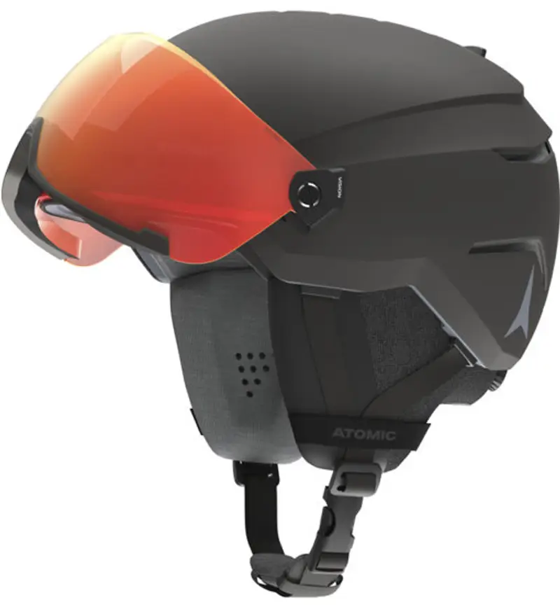 Savor Visor Photo - casco sci alpino Black