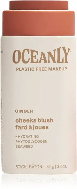 Oceanly Plastic Free Makeup blush in crema stick per pelli secche e sensibili colore Ginger 8,5 g