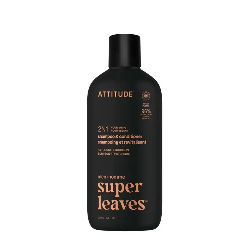 Shampoo 2 in 1 Attitude Super Leaves Patchouli & Bourbon