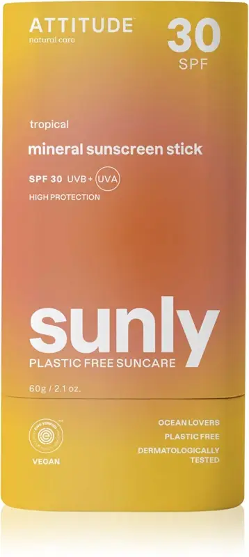 Sunly Stick crema abbronzante minerale in bastoncino SPF 30 Tropical 60 g
