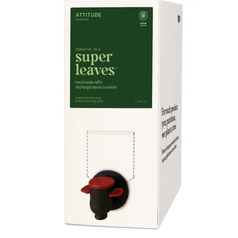 Super Leaves Sapone per le mani Bergamotto e Ylang Ylang Ricarica 2 Litri