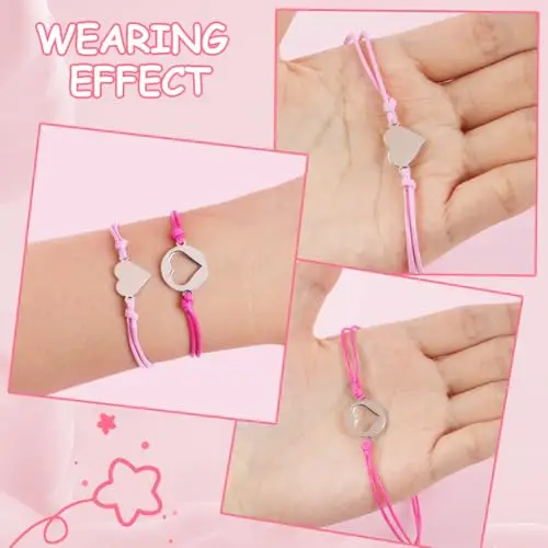 AUAUY 2pz Regali di Ritorno a Scuola, Bracciale Madre e Figlia Bracciale Mamma e Figlio Regalo per Madre, Regali per il miniatura 3