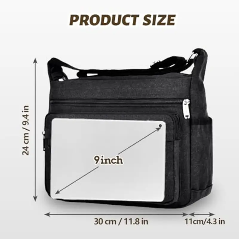 Aucuu Borsa a tracolla Uomo Nero 1898134 miniatura 2