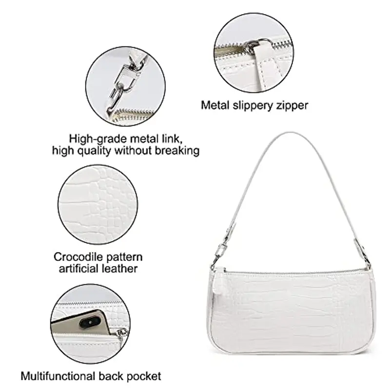 Aucuu Borsa a tracolla Donna Bianco 1387313 miniatura 3