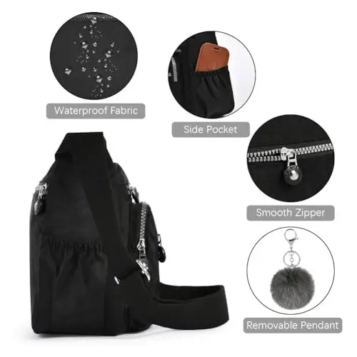 Aucuu Borsa a spalla Donna Argento 3017633 miniatura 3