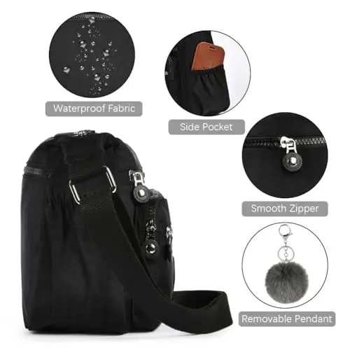 Aucuu Borsa a tracolla Donna Argento 3615025 miniatura 3