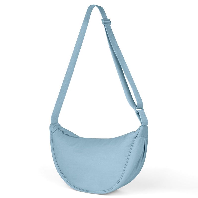 AUCUU Borsa Tracolla Nylon Donna Tinta Unita