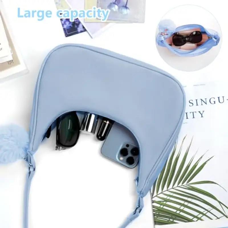 Aucuu Borsa a tracolla Donna Blu 1597593 miniatura 3