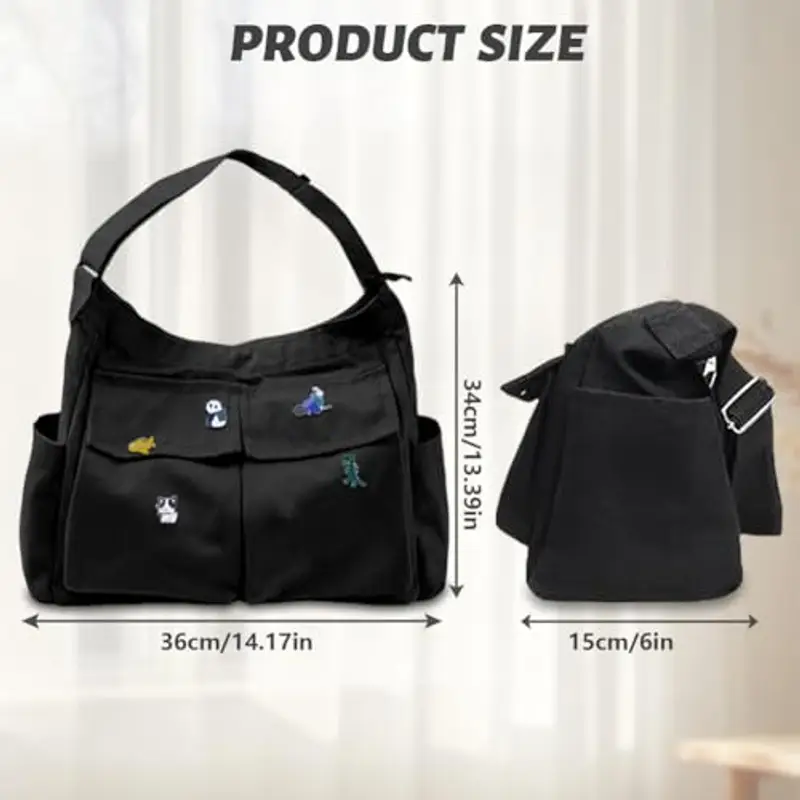 Aucuu Borsa a tracolla Donna Nero 1600419 miniatura 2