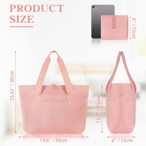 Aucuu Borsa Tote e a Tracolla Donna, Shopper con Tasche Multiple, Grande Capacità per Lavoro, Viaggi, Shopping miniatura 2
