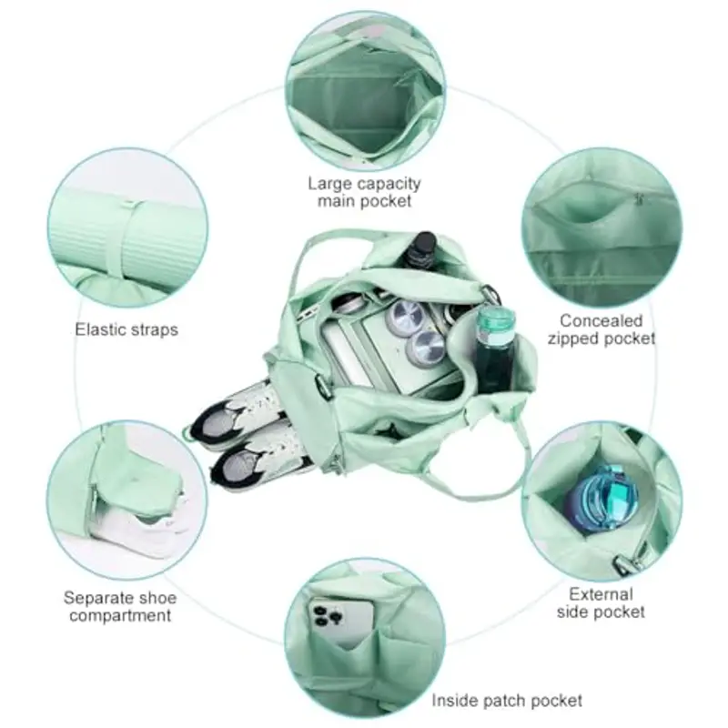 Aucuu Borsone da viaggio Blu 1601202 miniatura 3