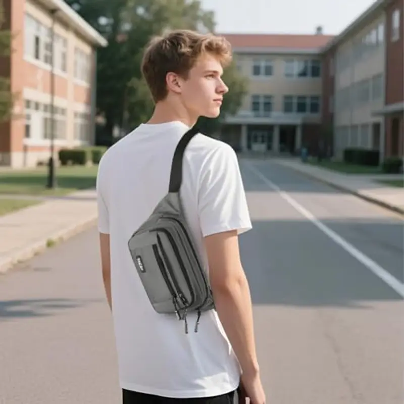 Aucuu Marsupio Uomo Nero 2452989 miniatura 3