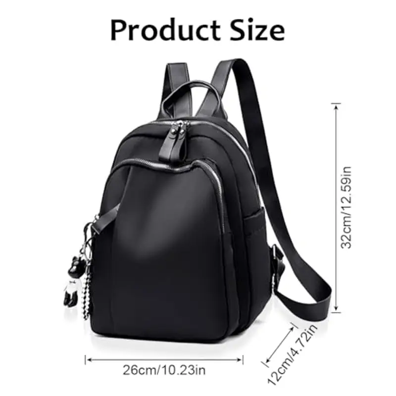 Aucuu Zaino Donna, Borsa Zaino Donna Elegante, Zainetto Casual in Nylon, Zaini Piccolo Antifurto da Donna, Borsa a Zainetto Casual per Shopping Scuola Viaggio Lavoro miniatura 2