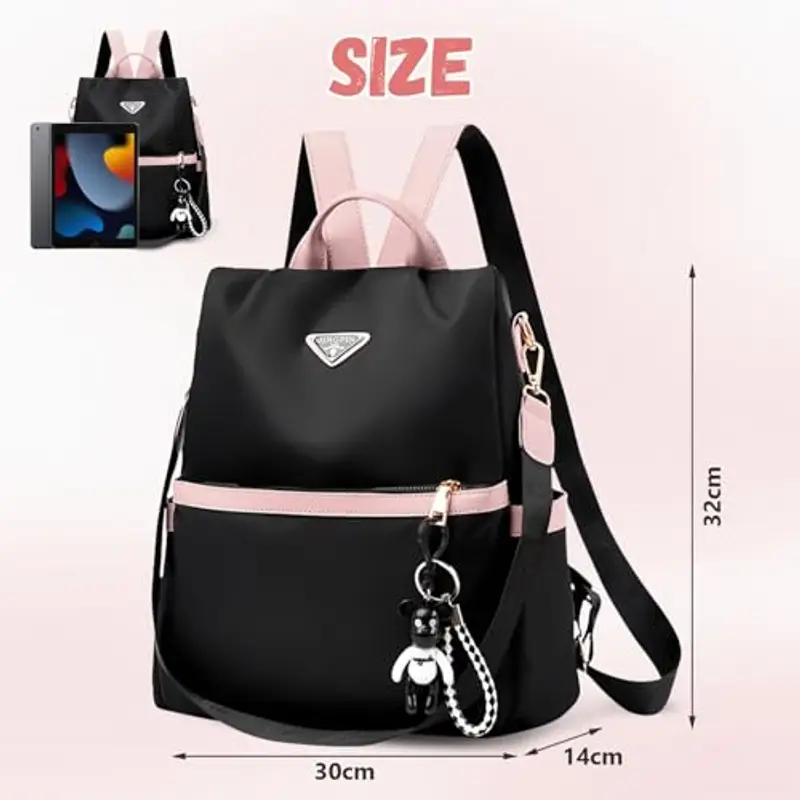 Aucuu Zaino Donna, Borsa Zaino Donna Elegante, Zaini Antifurto, Piccoli Zaini Casual, Borsa da Scuola per Ragazze, Borse a Zainetto Casual per Shopping Scuola Viaggio Lavoro miniatura 2