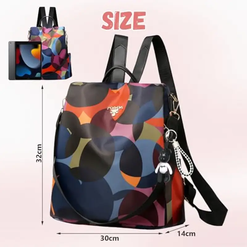 Aucuu Zaino Donna, Borsa Zaino Donna Elegante, Zaini Antifurto, Piccoli Zaini Casual, Borsa da Scuola per Ragazze, Borse a Zainetto Casual per Shopping Scuola Viaggio Lavoro miniatura 3