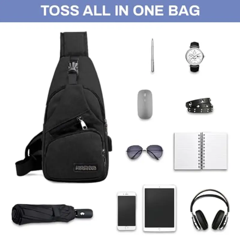 Aucuu Borsello Uomo Nero 2291755 miniatura 3