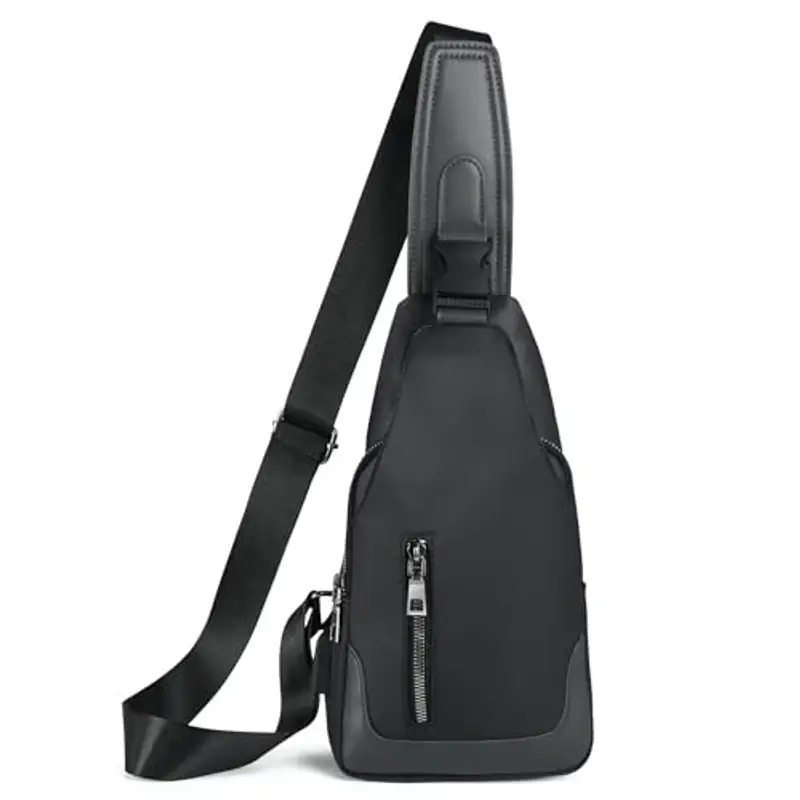 Aucuu Borsello Uomo Nero 815318 miniatura 2