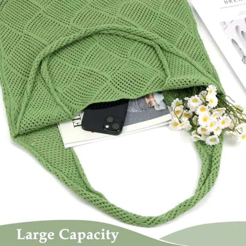 Augesak Borsa da Spiaggia da Donna (Verde) miniatura 3