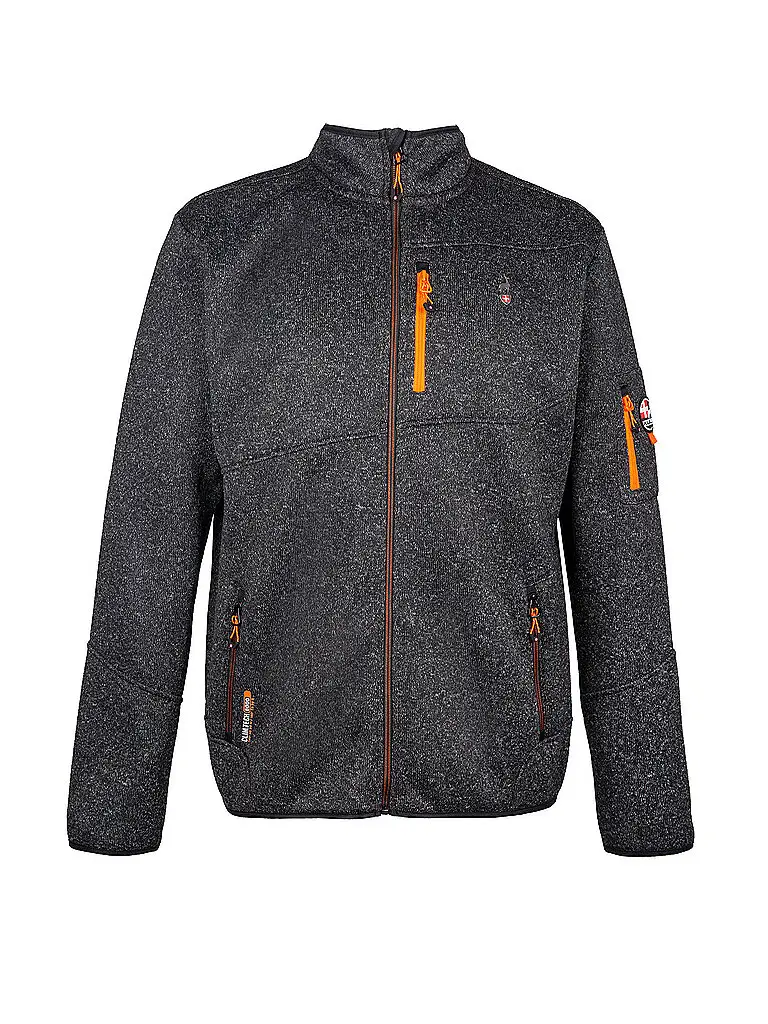 Giacca in pile da uomo Navoy nero | XL