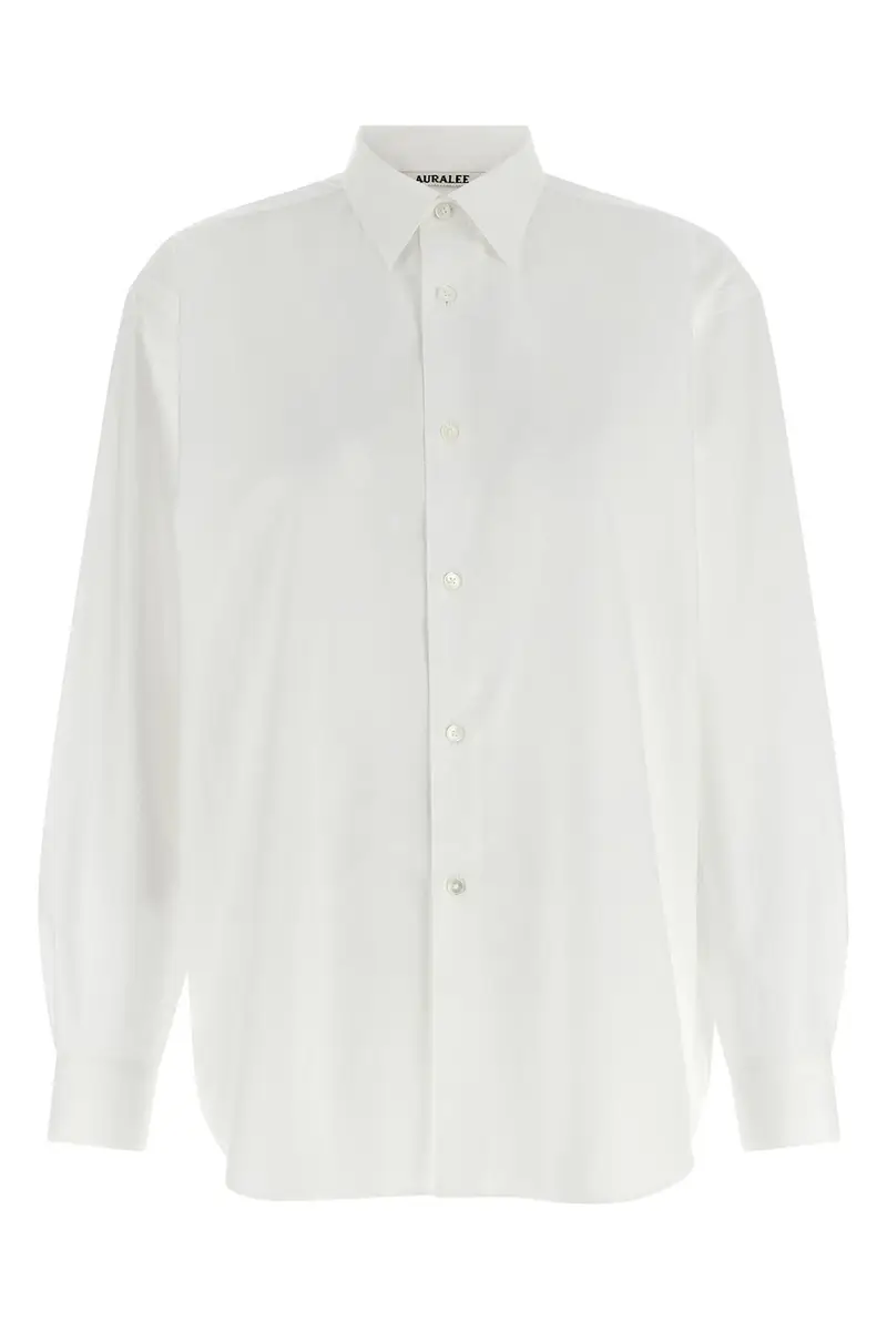 Camicia Washed Finx Twill Bianco