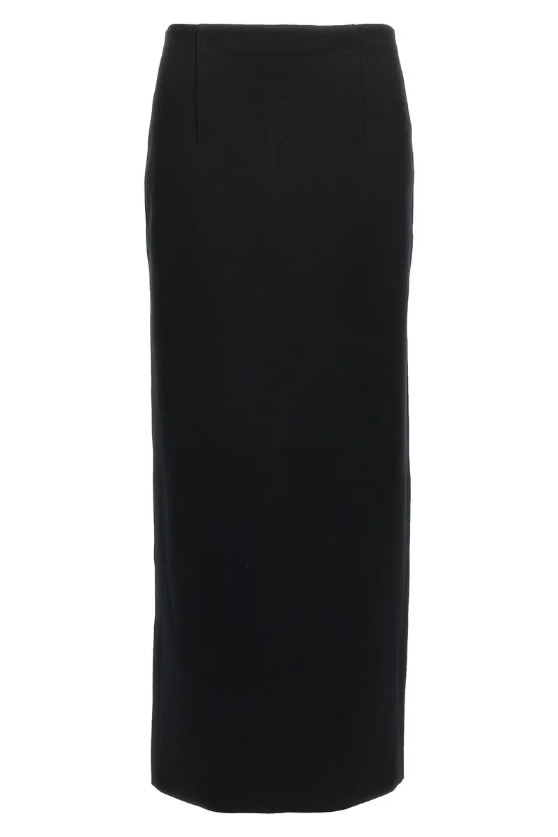 Gonna Maglia Double Face Nero