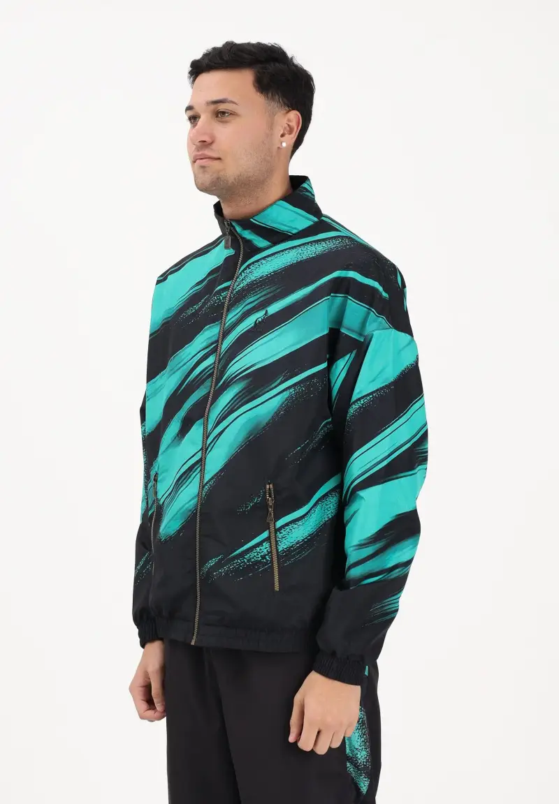 Giacca a vento Brush nera da uomo