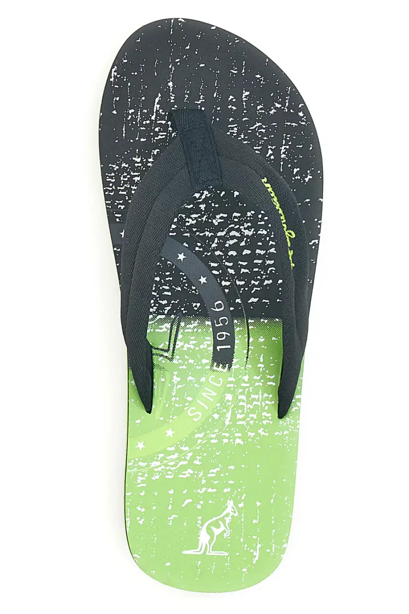 Infradito nere e verdi con stampa grafica Australian AU24M408 [BLACK miniatura 3