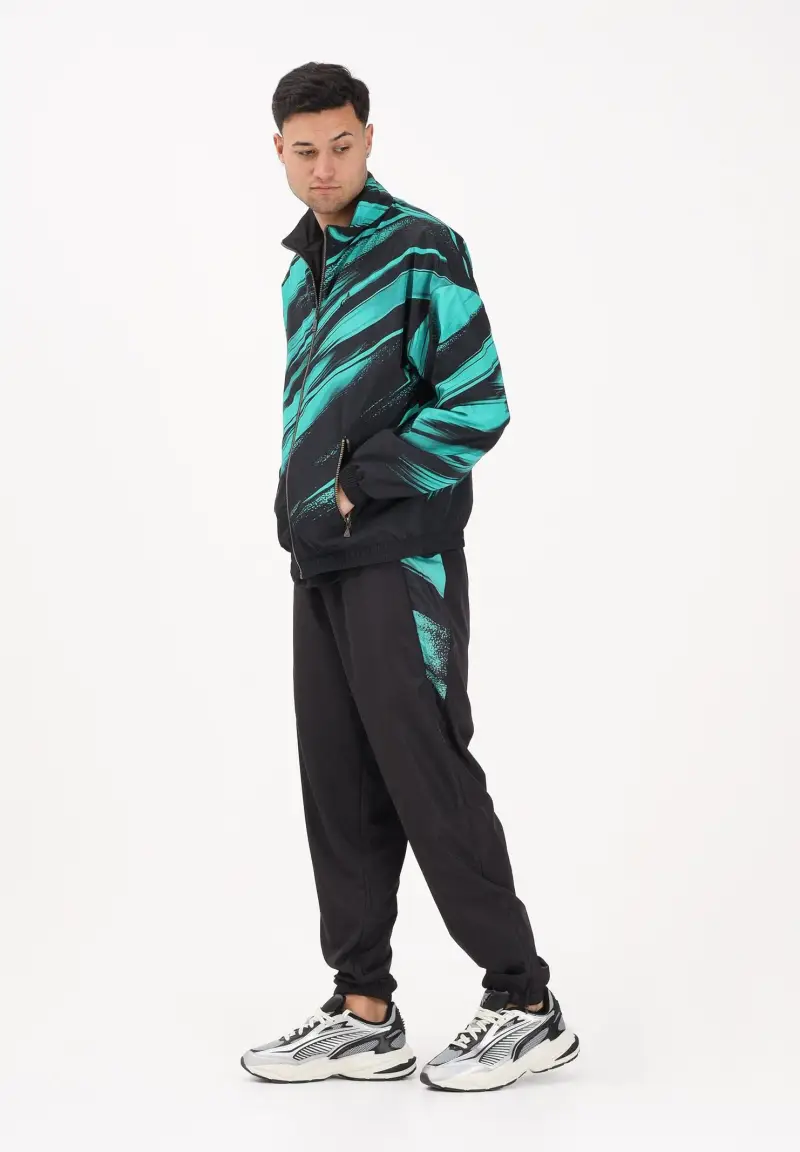 Pantalone sportivo Brush nero da uomo miniatura 2